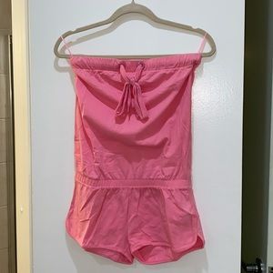 Ocean Drive Pink Strapless Short Romper Worn Once